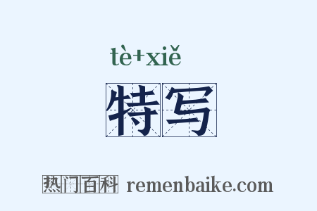 特写是什么意思的图片